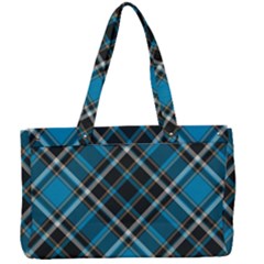 Tartan Scotland Seamless Plaid Pattern Vintage Check Color Square Geometric Texture Canvas Work Bag by Wegoenart