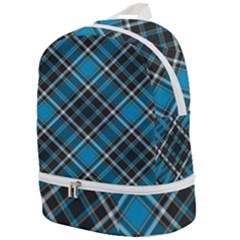 Tartan Scotland Seamless Plaid Pattern Vintage Check Color Square Geometric Texture Zip Bottom Backpack by Wegoenart