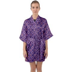 Df Alternia Half Sleeve Satin Kimono  by deformigo