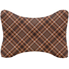 Tartan Scotland Seamless Plaid Pattern Vintage Check Color Square Geometric Texture Seat Head Rest Cushion