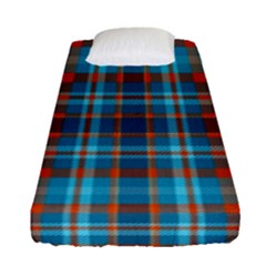 Tartan Scotland Seamless Plaid Pattern Vintage Check Color Square Geometric Texture Fitted Sheet (single Size) by Wegoenart