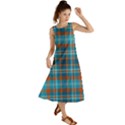 Tartan Scotland Seamless Plaid Pattern Vintage Check Color Square Geometric Texture Summer Maxi Dress View1