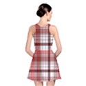 Red Abstract Check Textile Seamless Pattern Reversible Skater Dress View2