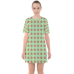 Df Bruce Willheard Sixties Short Sleeve Mini Dress