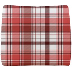 Red Abstract Check Textile Seamless Pattern Seat Cushion