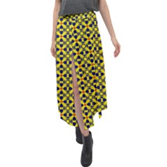 Df Sanhita Manjul Velour Split Maxi Skirt by deformigo