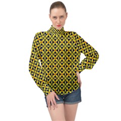 Df Sanhita Manjul High Neck Long Sleeve Chiffon Top by deformigo