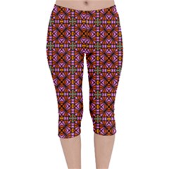 Df Deepilesh Velvet Capri Leggings  by deformigo