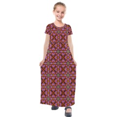 Df Deepilesh Kids  Short Sleeve Maxi Dress by deformigo