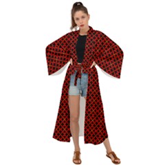 Df Pointsettia Maxi Kimono by deformigo