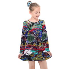 Speleology 1 1 Kids  Long Sleeve Dress by bestdesignintheworld