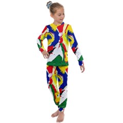 Africa As It Is 1 2 Kids  Long Sleeve Set 