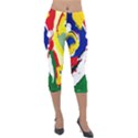 Africa As It Is 1 2 Lightweight Velour Capri Leggings  View1