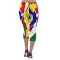 Africa As It Is 1 2 Lightweight Velour Capri Leggings  View2