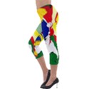 Africa As It Is 1 2 Lightweight Velour Capri Leggings  View3