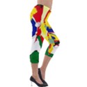 Africa As It Is 1 2 Lightweight Velour Capri Leggings  View4