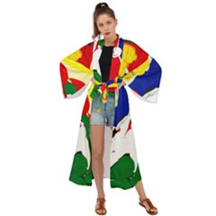 Africa As It Is 1 2 Maxi Kimono by bestdesignintheworld