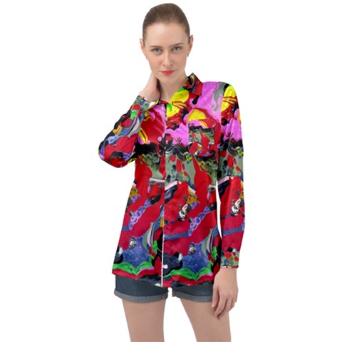 Faberge Chicken 1 2 Long Sleeve Satin Shirt by bestdesignintheworld