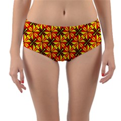 Rby-c-2 Reversible Mid-waist Bikini Bottoms by ArtworkByPatrick