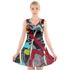 Pussy Butterfly 1 2 V-neck Sleeveless Dress by bestdesignintheworld