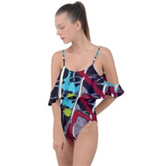 Pussy Butterfly 1 2 Drape Piece Swimsuit