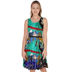 Speleology 1 2 Knee Length Skater Dress With Pockets