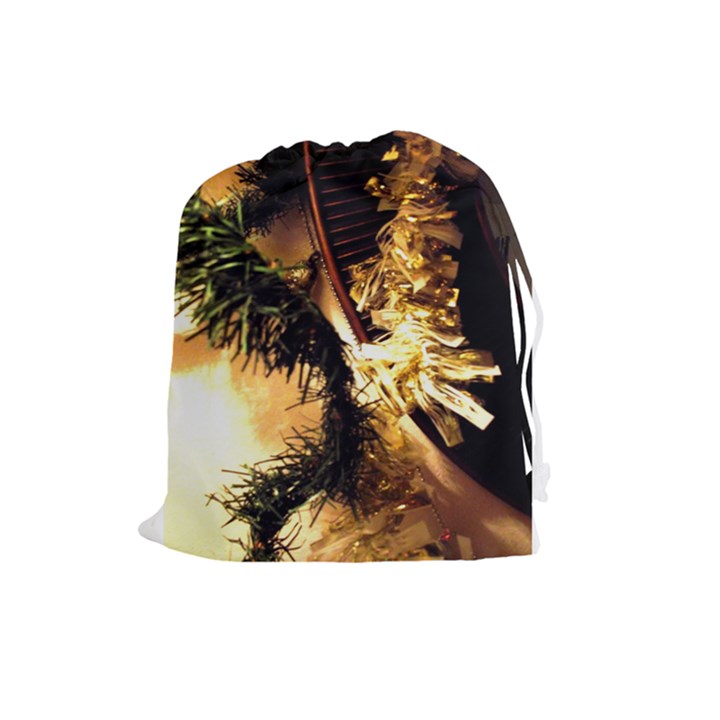 Christmas Tree  1 2 Drawstring Pouch (Large)