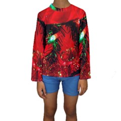 Christmas Tree  1 5 Kids  Long Sleeve Swimwear by bestdesignintheworld