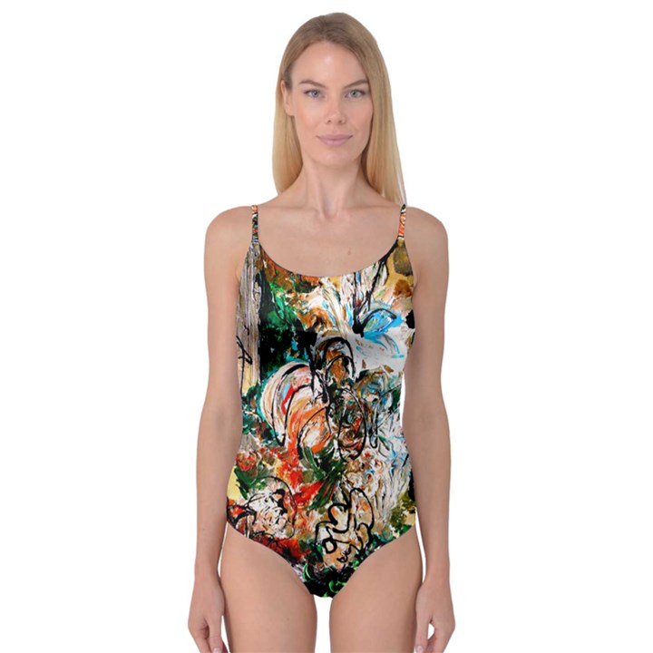 Lilies In A Vase 1 2 Camisole Leotard 