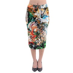 Lilies In A Vase 1 2 Midi Pencil Skirt by bestdesignintheworld