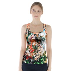 Lilies In A Vase 1 2 Racer Back Sports Top by bestdesignintheworld