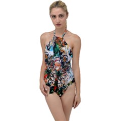 Lilies In A Vase 1 2 Go With The Flow One Piece Swimsuit by bestdesignintheworld