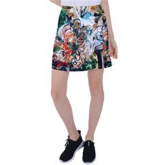 Lilies In A Vase 1 2 Tennis Skirt by bestdesignintheworld