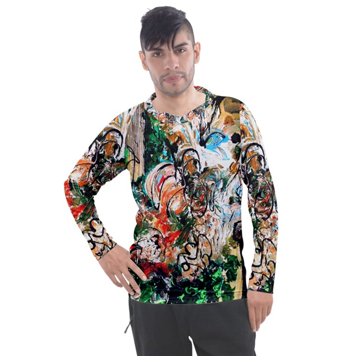 Lilies In A Vase 1 2 Men s Pique Long Sleeve Tee