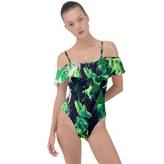 Plants 1 1 Frill Detail One Piece Swimsuit