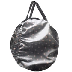 Polka Dots 1 2 Giant Round Zipper Tote by bestdesignintheworld