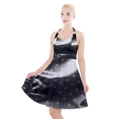 Polka Dots 1 2 Halter Party Swing Dress  by bestdesignintheworld