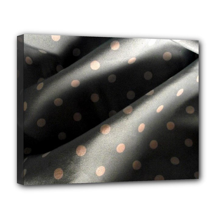 Polka Dots 1 1 Canvas 14  x 11  (Stretched)