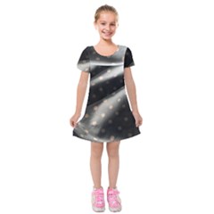 Polka Dots 1 1 Kids  Short Sleeve Velvet Dress by bestdesignintheworld