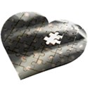 Polka Dots 1 1 Wooden Puzzle Heart View2