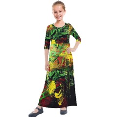 Revelation 1 2 Kids  Quarter Sleeve Maxi Dress by bestdesignintheworld