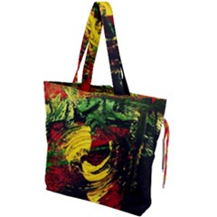 Revelation 1 3 Drawstring Tote Bag by bestdesignintheworld