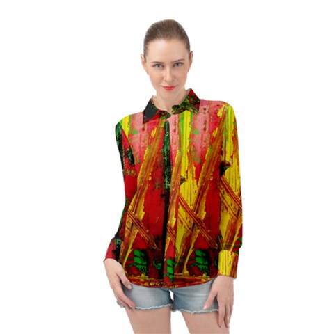 Revelation 1 4 Long Sleeve Chiffon Shirt by bestdesignintheworld