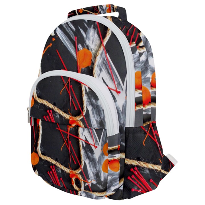 Collage 1 1 Rounded Multi Pocket Backpack