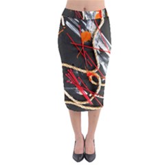 Collage 1 1 Midi Pencil Skirt by bestdesignintheworld