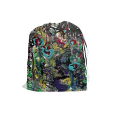 Forest 1 1 Drawstring Pouch (large) by bestdesignintheworld