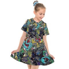 Forest 1 1 Kids  Short Sleeve Shirt Dress by bestdesignintheworld