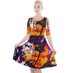 Consolation Before Battle 1 1 Quarter Sleeve A-line Dress by bestdesignintheworld