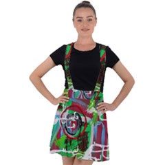 Happy Colors 1 1 Velvet Suspender Skater Skirt