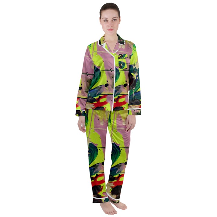 Deep Soul 1 1 Satin Long Sleeve Pyjamas Set